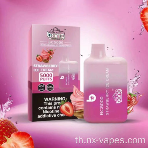 Bang BC 5000 Puffs อุปกรณ์ใช้แล้วทิ้ง